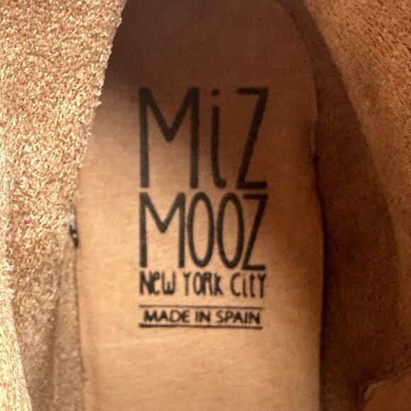 Miz Mooz Dayla Merlot Suede Ankle Boots Leather Straps Buckles Women's 37/6.5-7 - Picture 11 of 12